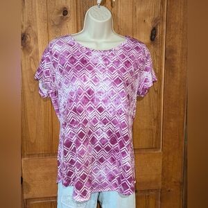 Sonoma Purple Geometric‎ Women's Blouse